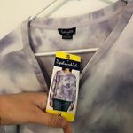 Splendid NEW NWT  Tie Dye Thermal Long Sleeve Sweatshirt Purple White Crewneck S Photo 6