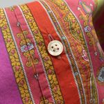 XS Etro Milano Cotton Button Down Shirt Multicolor Paisley Size 42 Photo 8