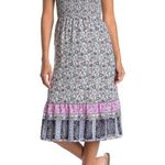 Collective Concepts Floral Midi Dress Small Photo 0