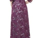 JS Collections  Illusion Bateau Neck‎ Embroidered Gown Photo 1