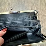 Black Faux Croc Wallet Clasp Frame | Accordion Card Slots | NWOT Photo 9