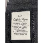 Calvin Klein Vintage Bandeau Bra Women Large Black Convertible Straps New 2004 Photo 3