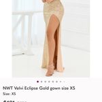 Velvi Sequin Backless Dress Brown Size L Photo 3