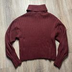 Elie Tahari Burgundy Turtleneck Sweater Photo 1