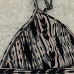 l*space L  Tribal Print Gold Black Triangle Bikini Top Size Small Photo 2