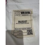 NWT SER.O.YA Margot Mid Rise Slouchy Boyfriend Cuffed Jeans Off White Sz 28 $348 Photo 5