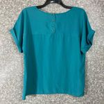 Boundary Waters Women's Turquoise Boxy Boat Neck Top Photo 7