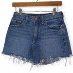 Gap  Shorts Womens 0R 25 (29x4) Blue High Rise Stride Short Dark Wash Denim Photo 0