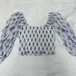 Billabong Printed Puff Sleeve Crop Top Photo 0