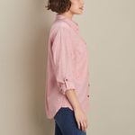 Duluth Artisan Hemp Shirt Womens Pink Button front Shirt Organic Cotton Photo 2