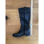 Toetos Diane Boots Womens Sz 7.5 Black Knee High Riding Buckle Zip Faux Leather Photo 2