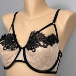 Victoria's Secret Victoria’s Secret Luxe Lingerie Dragon Lace Unlined Balconet Bra Size 34D Black Photo 2