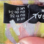 Nasty Gal Anthropologie LINEN Abstract wide leg Pants 4 purple green NEW Photo 6