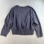 Lane Bryant  LIVI 18 / 20 French Terry Sweatshirt Cropped Wide Banded Hem Blue Photo 7