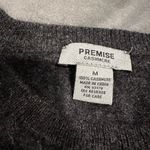 Premise Sz: M Grey with Stars 100% Cashmere Pullover Crewneck Sweater. Photo 5