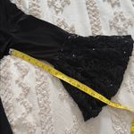 R & M Richards  women’s black scoop neck lace bell sleeves knee length‎ Size 12 Photo 7