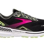 Brooks Adrenaline GTS 23 Road Running Shoes Light Comfy Mesh Black Pink 9 Photo 0