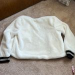 Disney NWOT  Faux Fur White Mickey Mouse Open Front Bolero Jacket Photo 7