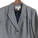 Vintage Maggie Barnes Women Houndstooth Blazer 18W Classic Capsule Jacket Career Black Photo 10