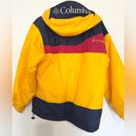 Columbia VTG  Anorak Pullover Jacket Womens small yellow Colorblock Photo 2