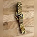 Timex Ladies Watch Electric Vintage Silver Dial Gold Tone Stretch Bracelet Photo 8