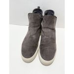 UGG ‎ Mauna Gray Suede Leather Ankle Boots Platform Chelsea Pull On Booties 11 Photo 3