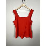 Ava & Viv  Bright Red Fitted Tank Top Size 1X Womens Plus Size Photo 4