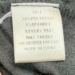 Hers & Mine  Black Velvet Tie Bottom Sweatshirt Large Photo 7