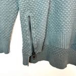 Madewell  Landmark Textured Sweater with Side Zippers Moss Green Size Small Photo 4