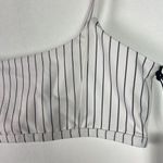 We Wore What NWT  Cami Bra Top Pinstripe Off White Black Size XL NEW Photo 3