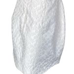 Amanda Uprichard  NEW (No Belt) Joss Jacquard Floral Mini Dress White Large Photo 6