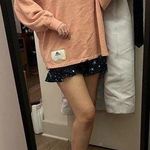 Adidas woman Three Stripe Life drawstring Hoodie Sweatshirt Oversized Photo 2