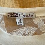 Gypsies & Moondust  NWOT White Floral Lace Tee Photo 3