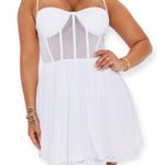 FashioNova Gaia Glitter Mesh Mini Dress  Photo 0