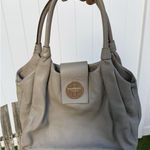 Kate Spade  Pebbled‎ Leather Bexley Stevie Satchel Shoulder Bag Light Gray S Photo 0