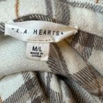 PacSun 🛍️ LA Hearts  Ivory Oversized Plaid Button Up Shacket Shirt Jacket Sz M/L Photo 11