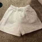 Boohoo Light Gray Sweat Shorts Photo 0