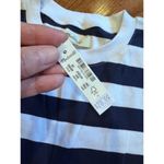 Madewell SALE!! NWT Navy White Striped Crew Neck T Shirt XS Coastal Nautical Photo 2