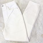Madewell The Momjean Ivory White Jeans High Rise Women’s Size 27 Tall NWT Photo 4
