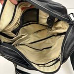 StorkSak London Leather Diaper Bag Unisex Black Photo 9