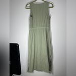 Cloth & Stone Anthropologie  Sage Green Smocked Top Tencel Long Dress Maxi Sz S Photo 7
