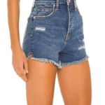 We The Free Free People Crvy Vintage Distressed High Rise Raw Hem Button Fly Denim Shorts 29 Photo 0