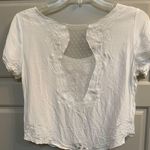 Kimchi Blue White Crop Top Photo 3