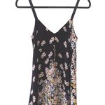 ZARA Trafaluc Black & Multicolor Floral Print Mini Slip Dress Photo 0