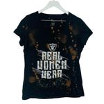 The Las Vegas Raiders Short Sleeve Glitter Shirt Size XL Photo 0