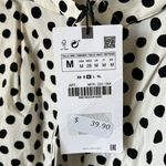 ZARA Black And White Polka Dot Shorts NWT Photo 6