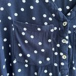 Marquis Navy Blue and White Polka Dot High Photo 8
