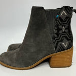 Toms  Esme‎ suede boots block heels gray size 7 Photo 0