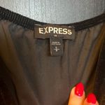 EXPRESS Black Velvet Strappy Faux Wrap Cami Tank Top Size Small Photo 3