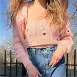 ZARA NWOT  embroidered floral tube knit top size S Photo 2